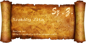 Szakály Zita névjegykártya